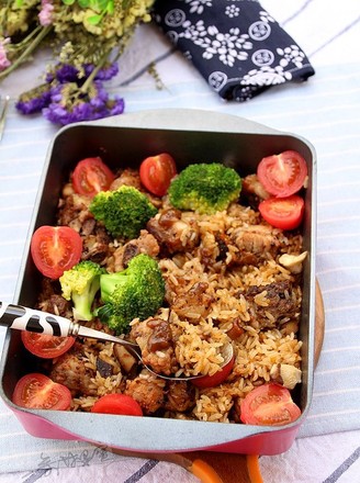Black Pepper Ribs Rice recipe