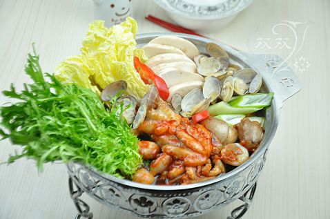 Octopus Seafood Hot Pot recipe