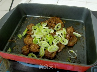 Stir-fried Chicken Hearts with Scallions recipe