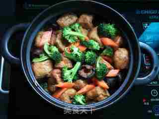 Tofu with Mushrooms and Oil recipe