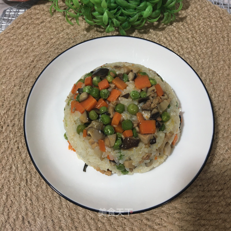 Seasonal Vegetable Diced Pork Glutinous Rice recipe