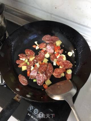 Zucchini Fried Sausage recipe