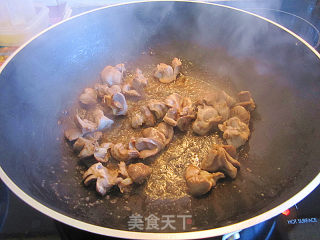 Fried Mushrooms with Chicken Kidney recipe