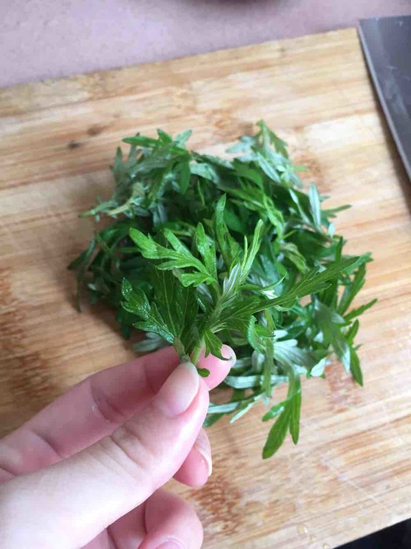 Mugwort Egg Soup recipe