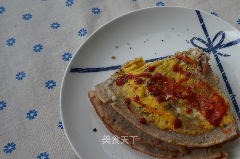 #妈妈的味#mixed-grain Egg Pie recipe