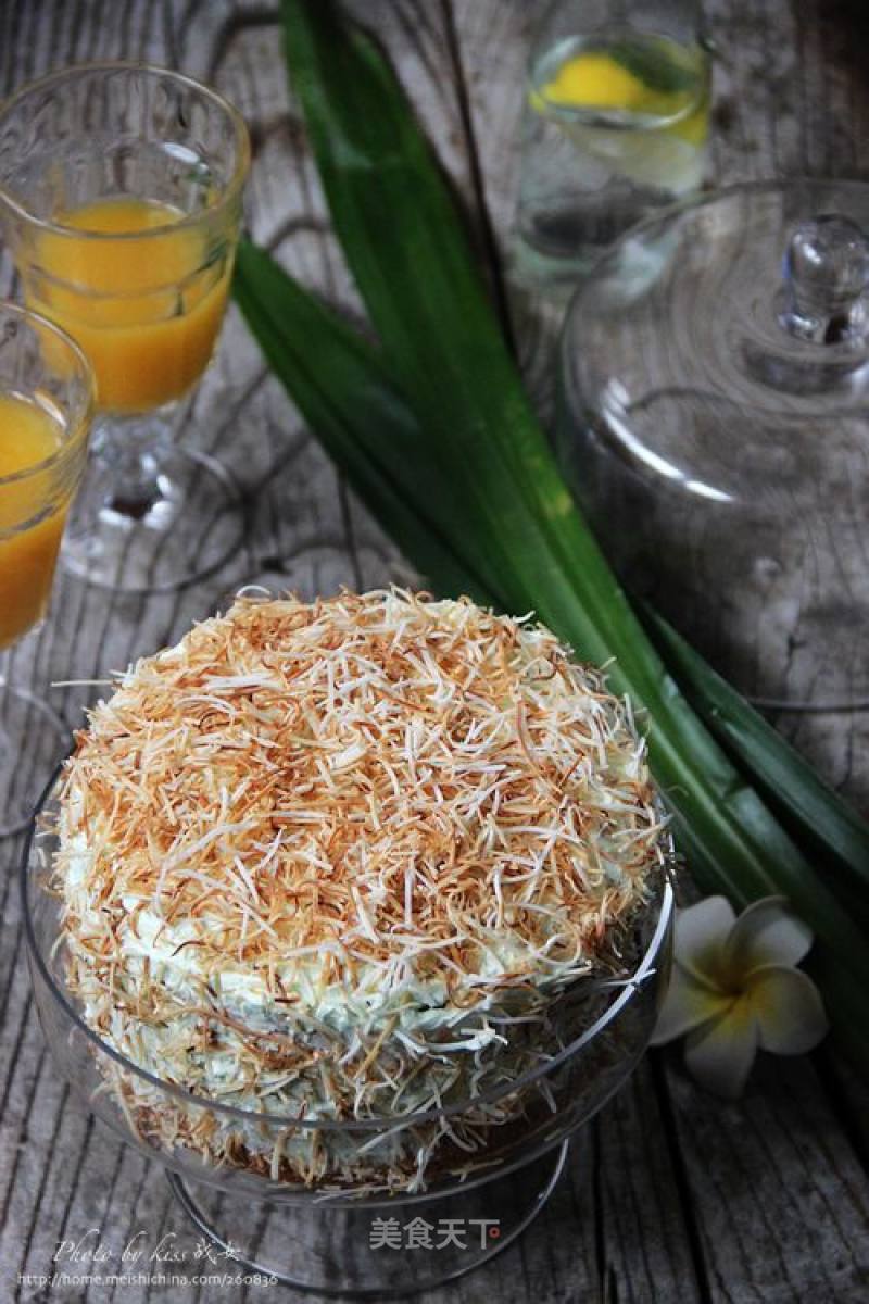 Fresh and Sweet---pandan Coconut Cream Cake recipe