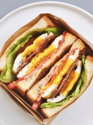 Fried Egg Bacon Sandwich