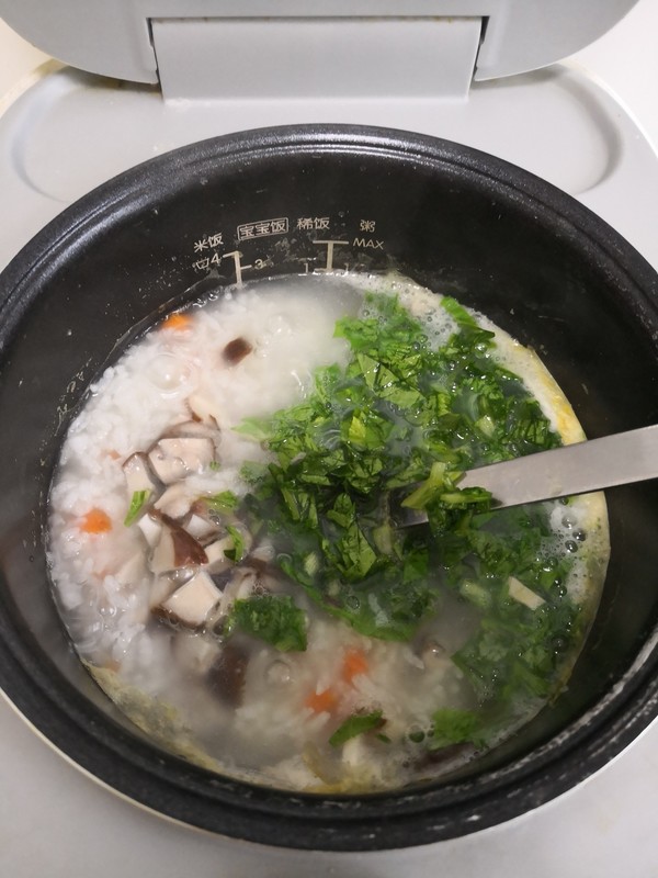 Mushroom Vegetable Congee recipe