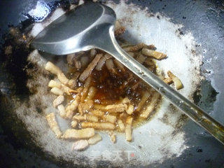 Stir-fried Oyster Mushroom with Leek and Shredded Pork recipe