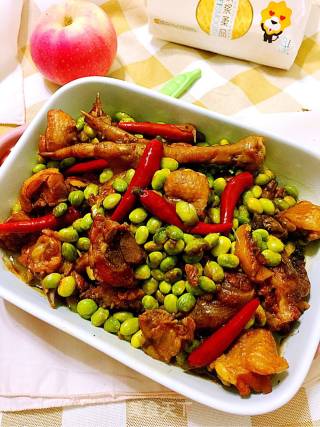 Roasted Chicken with Edamame and Rice recipe