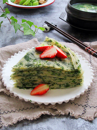 Celery Leaf Pancakes recipe