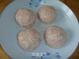 【steamed Four Happiness Meatballs】reunion and New Year Celebration recipe