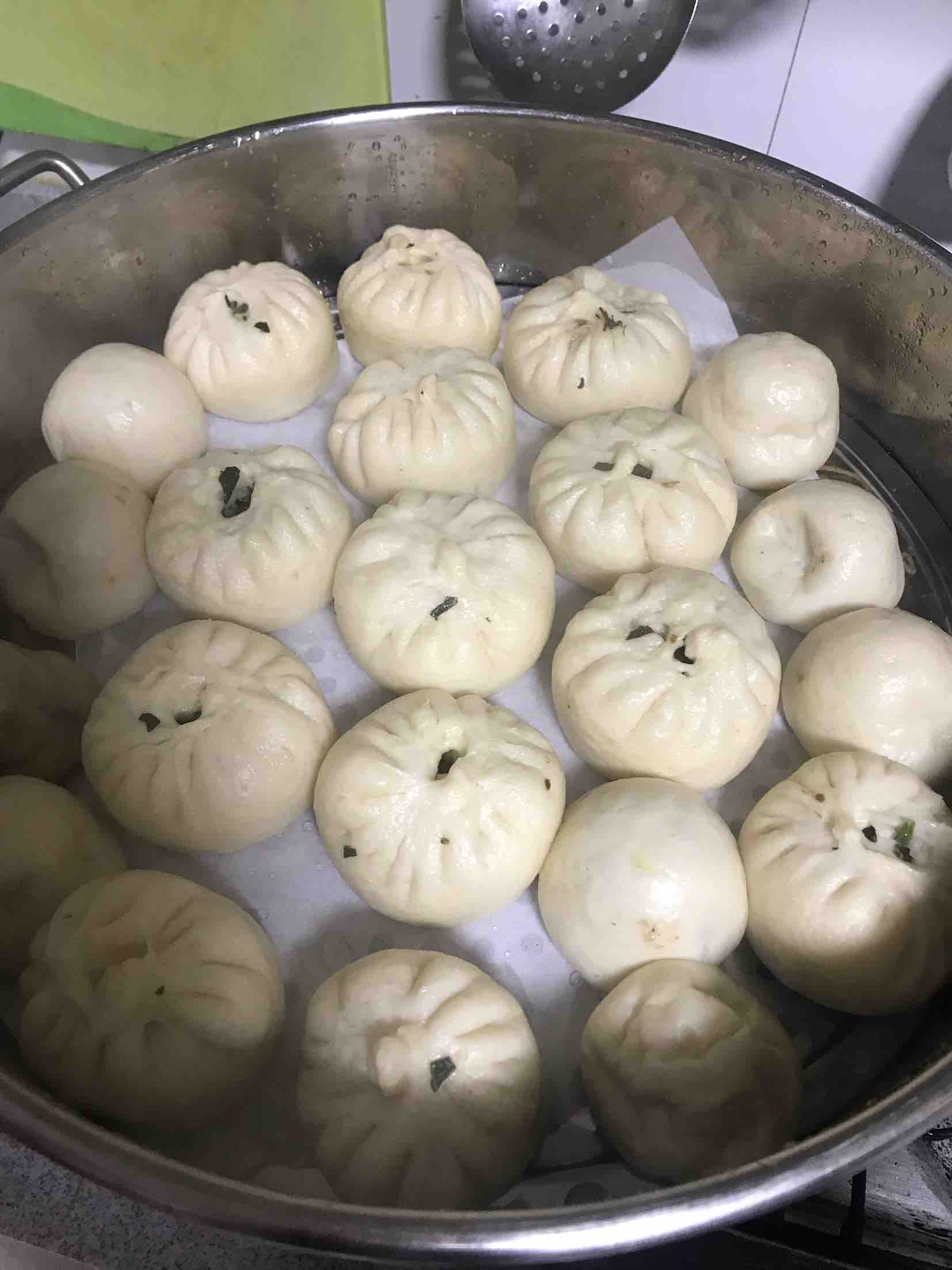 Plum Dried Vegetable Meat Bun recipe