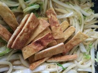 Fried Tofu and Braised Cabbage recipe