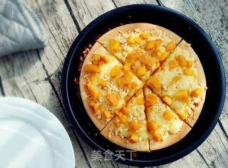 #四session Baking Contest and It's Love to Eat Festival#durian Flavored Mango Sliced Pizza recipe