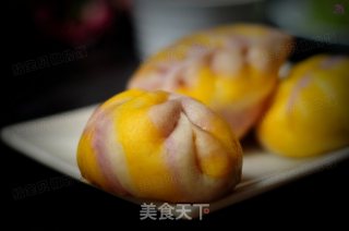 #trust之美#rainbow Fresh Meat Bun recipe