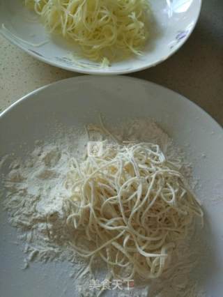 Japanese Style Crab Meat and Potato Shredded Salad! My Favorite~ recipe