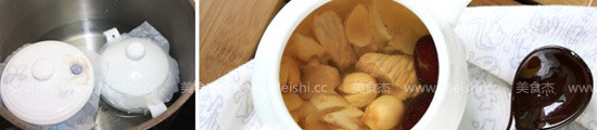 Stewed Lean Pork with Lotus Seed and Lily recipe