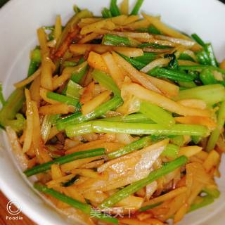 Celery and Potato Shreds recipe