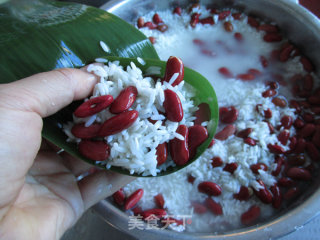 Red Kidney Bean and Double Date Zongzi recipe