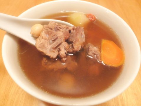 Yam Squash and Pork Ribs Soup recipe