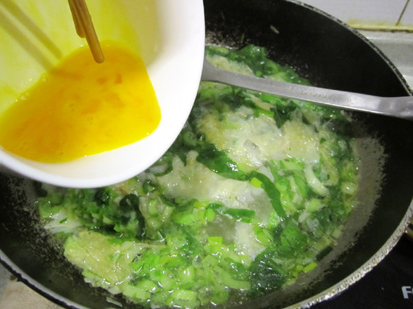 Tofu Skin Green Vegetable Egg Drop Soup recipe