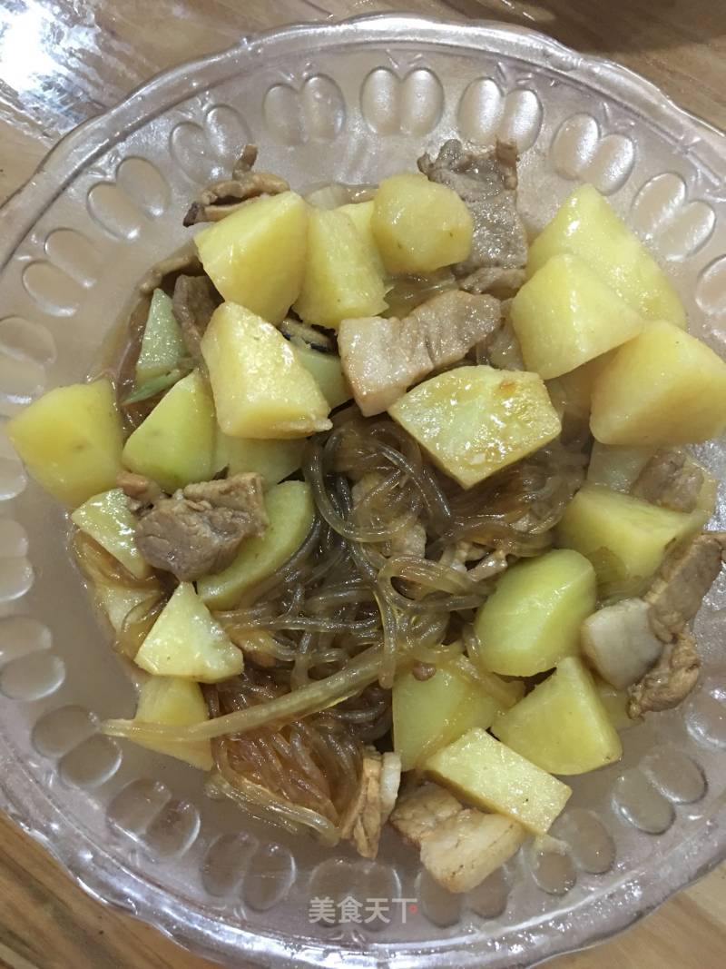 Potatoes and Pork Stewed Vermicelli recipe