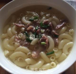 Macaroni with Sliced Meat recipe