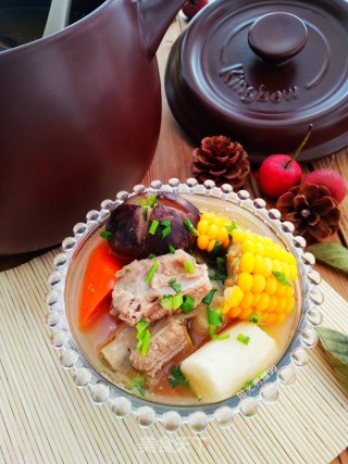 Kunbo Casserole Stewed Mushroom Pork Rib Soup recipe