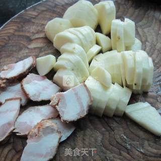 Steamed Potato Chips with Meat recipe