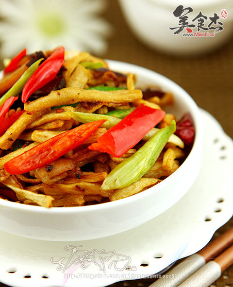 Stir-fried Bacon with Dried Radish recipe