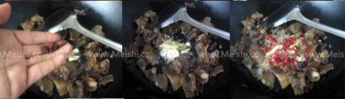 Stir-fried Pork Head with Dried Radish recipe