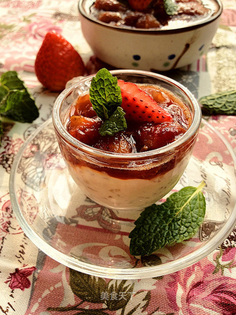 Brown Sugar Strawberry Rice Pudding recipe