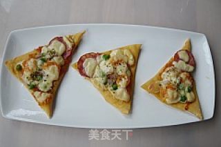 [diy New Orleans Barbecue Pizza] Shrimp Triangle Crispy Pizza recipe