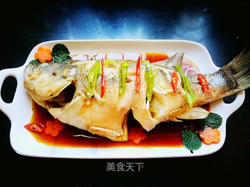 Lazy Version of Steamed Fish-steamed Sea Bass recipe