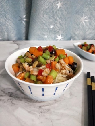 Seafood and Vegetable Noodles recipe