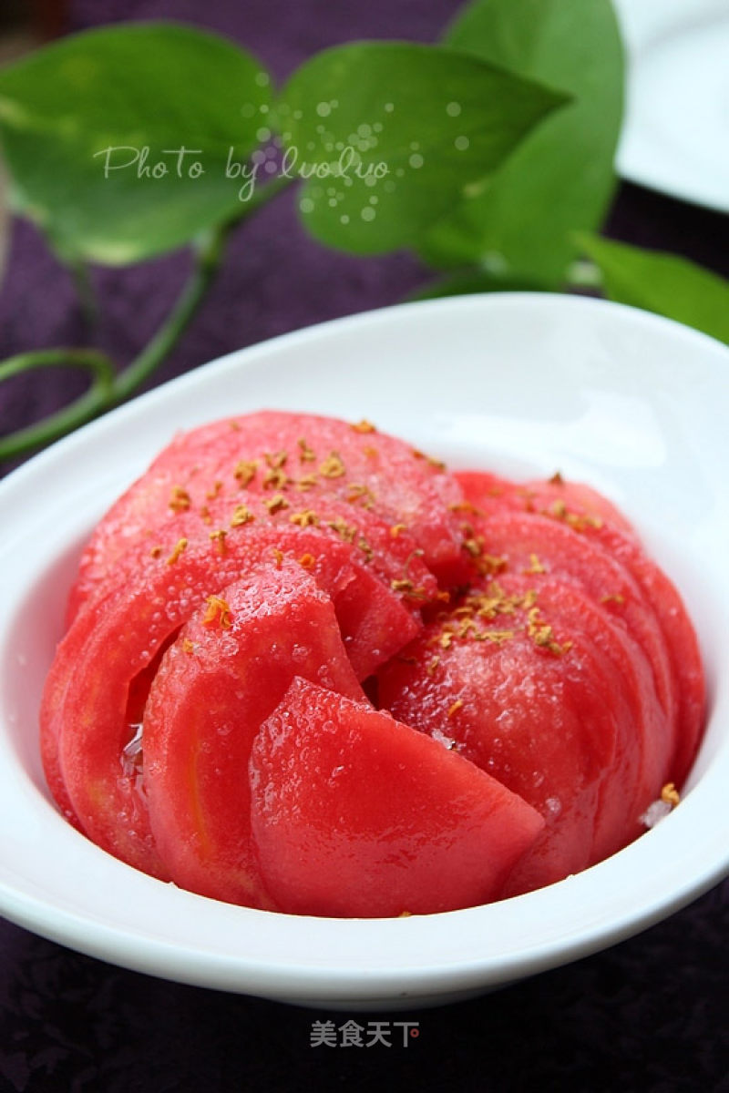 Icy Flavor---osmanthus Iced Tomato recipe