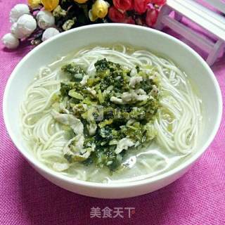 Pork Noodles with Pickled Vegetables recipe