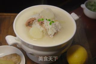 Food Also Talks about "mandarin Duck With"——【duck Meat and Yam Porridge】 recipe