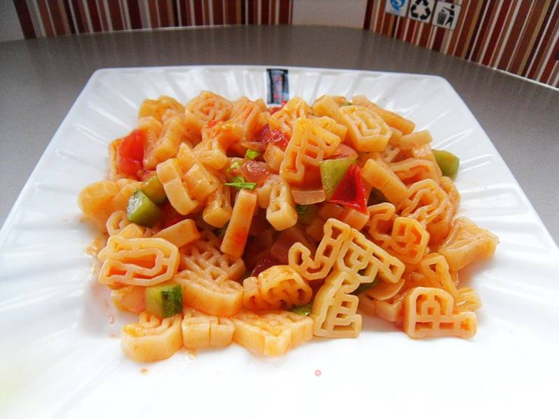 Fried Alphabet Pasta recipe