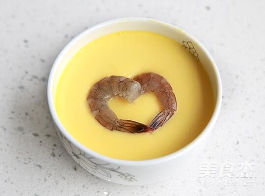 Young--tender and Smooth Shrimp Steamed Egg recipe