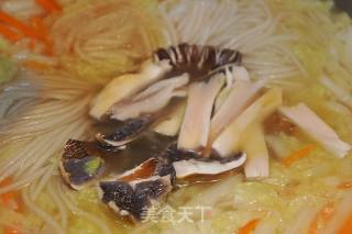 #trust之美#matsutake and Cabbage Stewed Vermicelli recipe