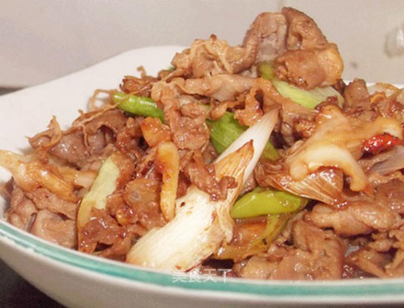 Delicious Home Cooked Lamb with Beijing Onion recipe