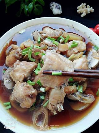 Steamed Chicken Wings with Tricholoma recipe
