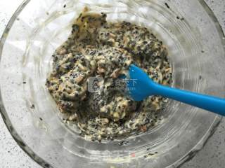 #aca烤明星大赛# Black Sesame Walnut Handmade Cookies recipe