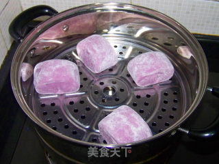 【purple Sweet Potato Mantou】 recipe