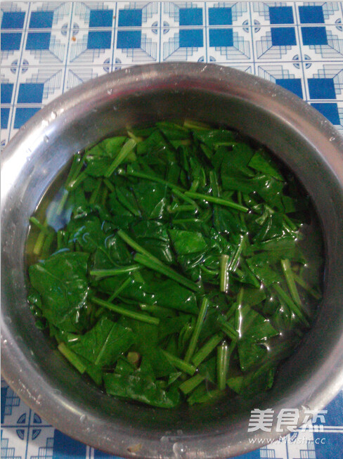 Spinach with Vermicelli recipe