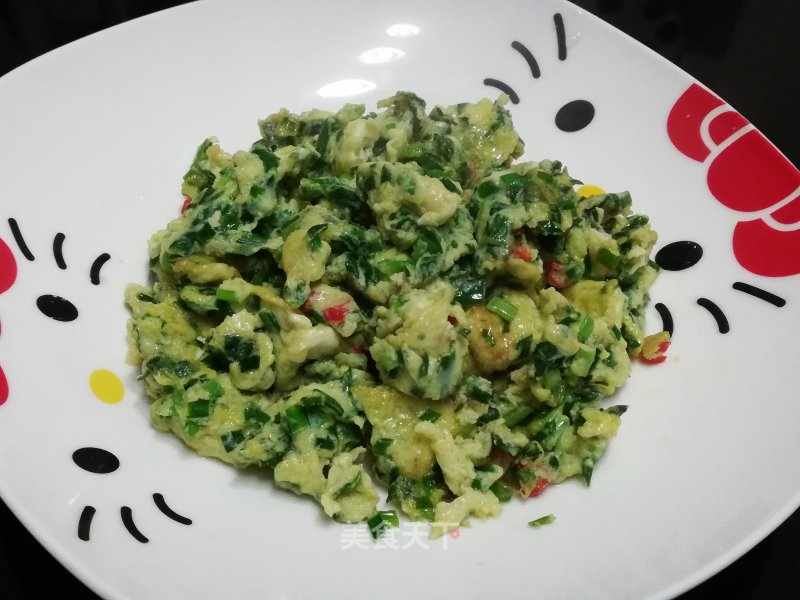 Scrambled Eggs with Leek recipe