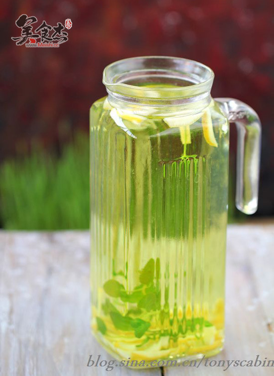 Lemon Mint Honey Water recipe