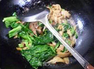 Spinach Fried Gluten recipe